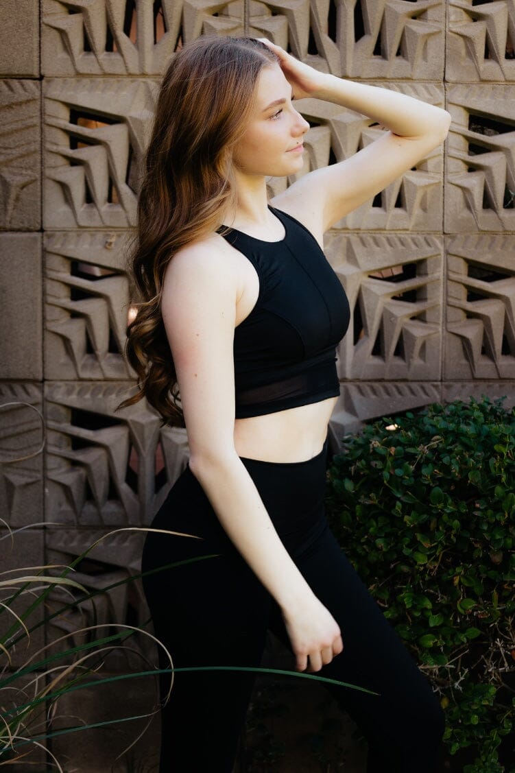 Apollo Crop Fitted Wear - Tops - Bra Tops Jo+Jax Black XX-Small Adult