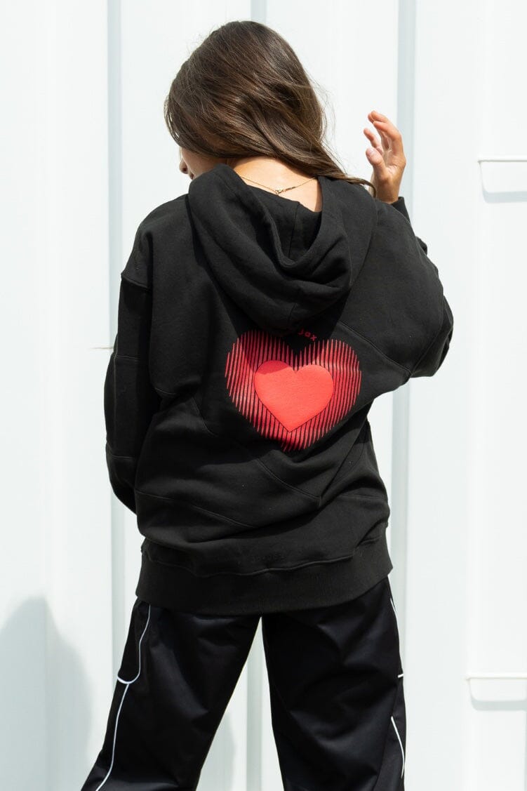 Beating Heart Hoodie To & From - Tops - Sweatshirts Jo+Jax
