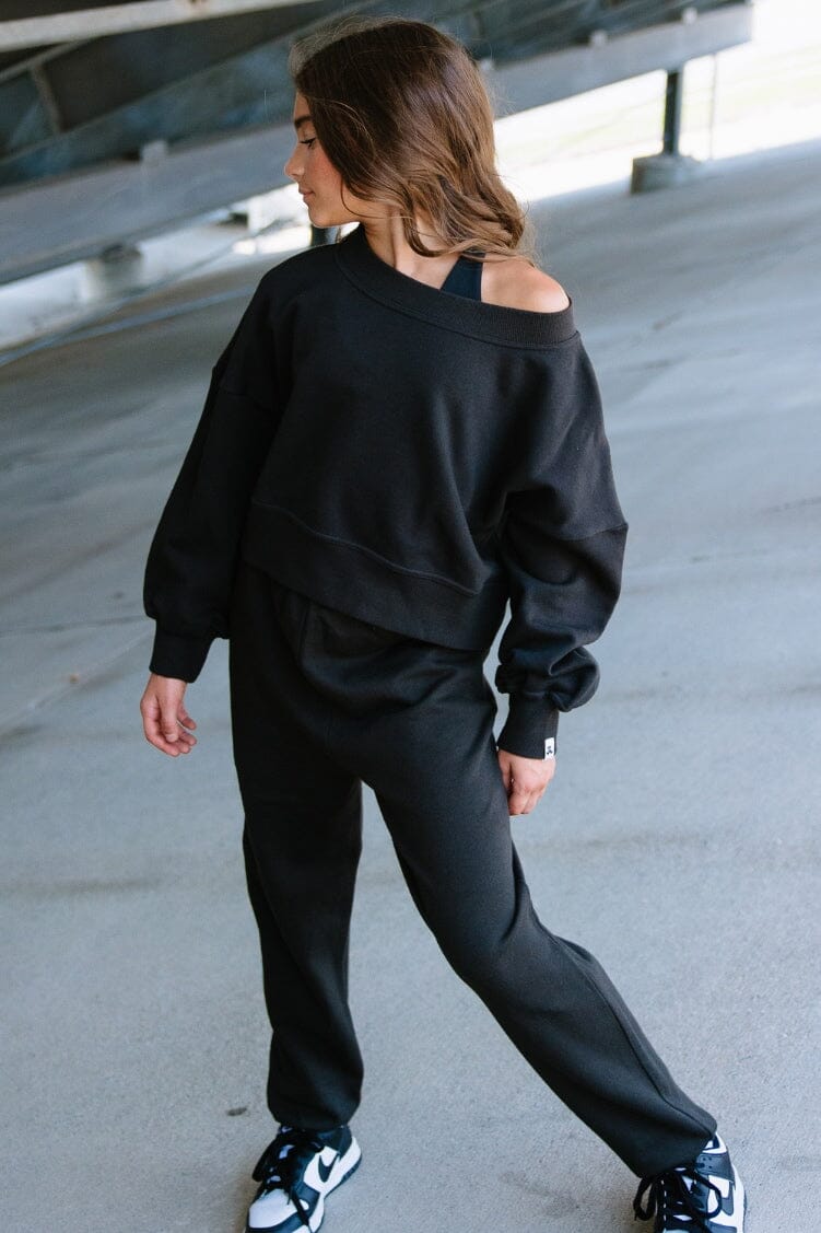 Jo+Jax Sweatpants Graphics Apparel - To & From - Bottoms - Sweatpants Jo+Jax Black Youth Small
