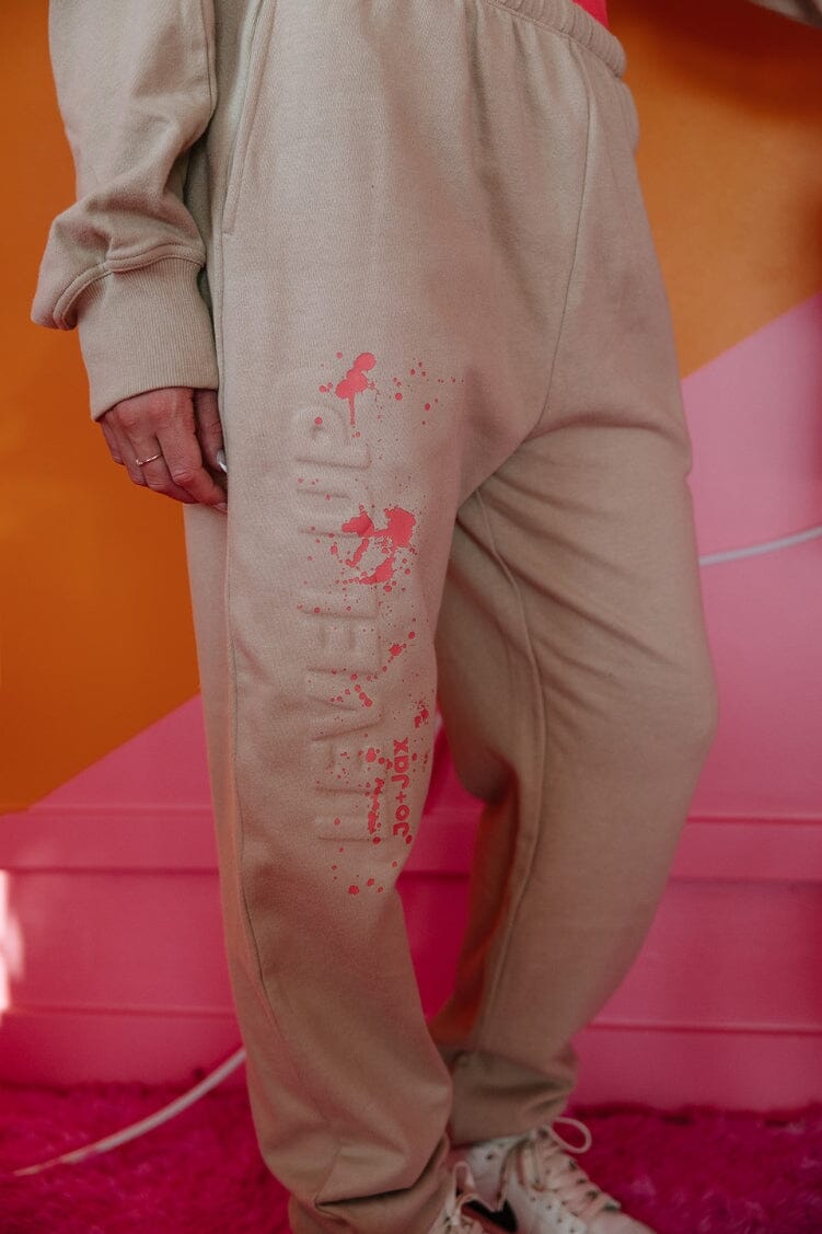 Level Up Sweatpants Jo+Jax Latte XX-Small Adult