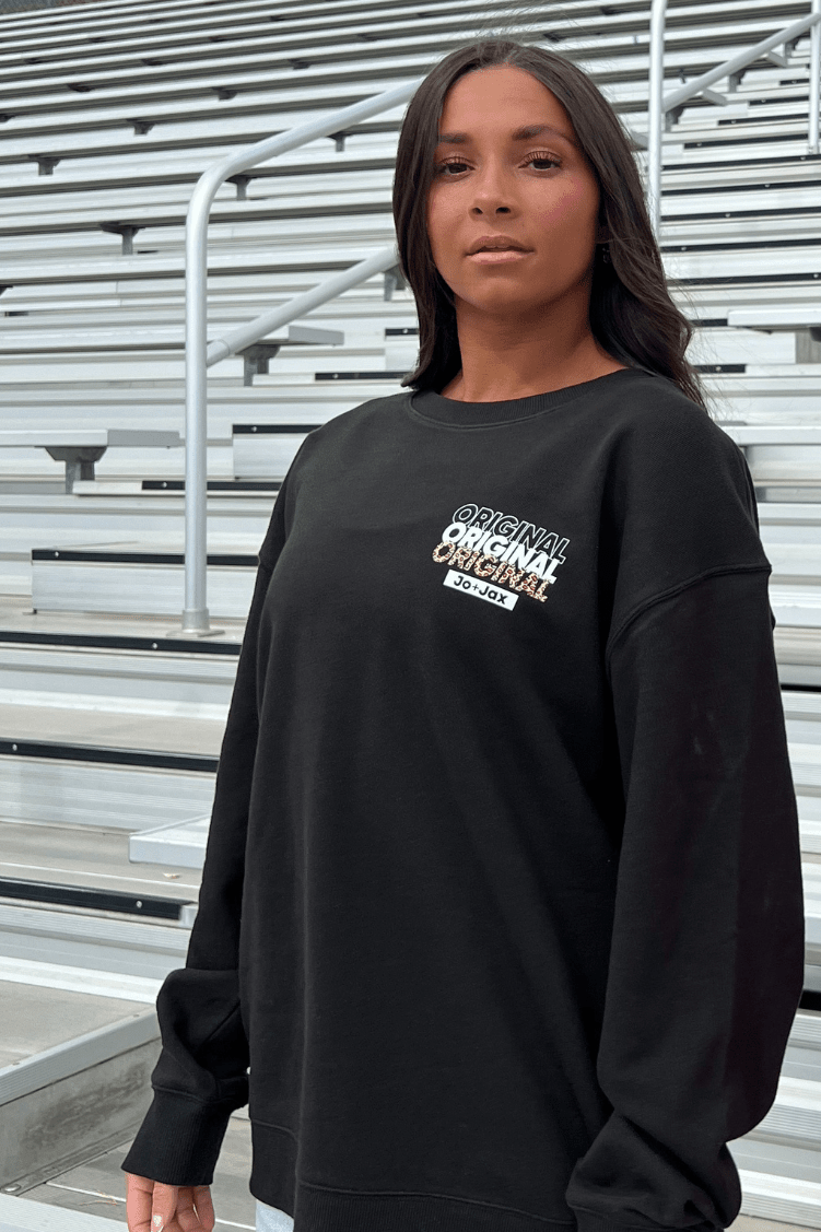 Original Sweatshirt To & From - Tops - Sweatshirts Jo+Jax Black XXSA