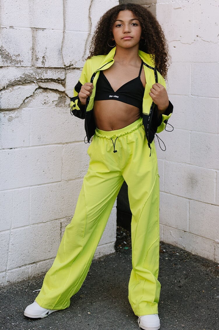 Parachute Jacket To & From - Tops - Jackets Jo+Jax Soft Lime Youth X-Small