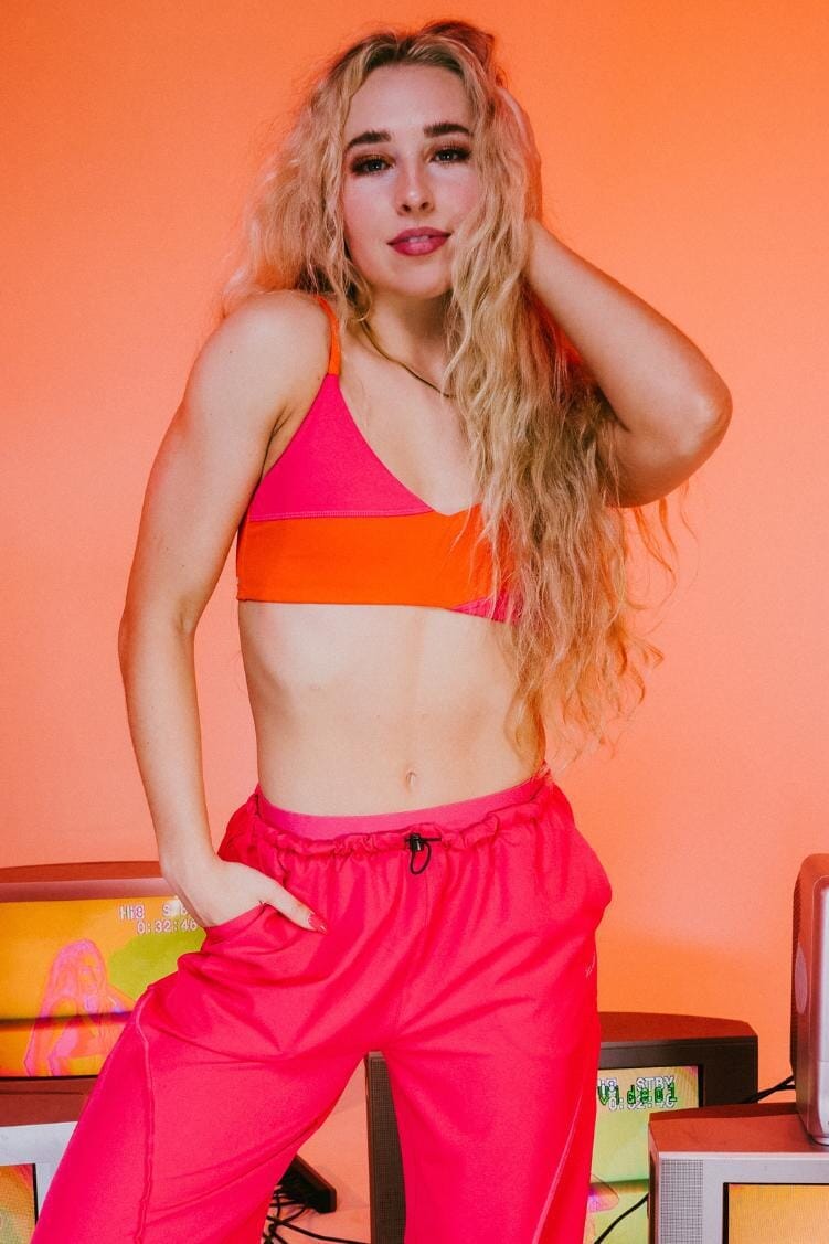 Reflection Top Fitted Wear - Tops - Bra Tops Jo+Jax Electric/Sweet Pink XX-Small Adult