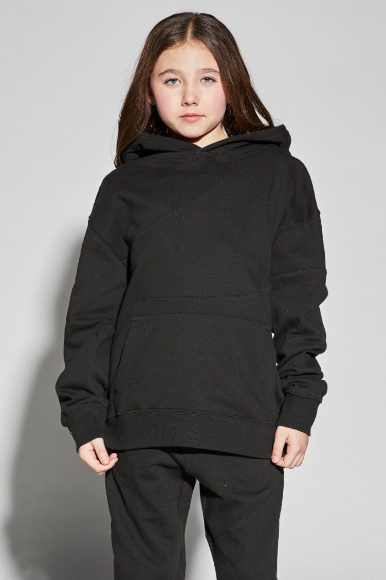 Wave Hoodie To & From - Tops - Sweatshirts Jo+Jax Black Youth Small