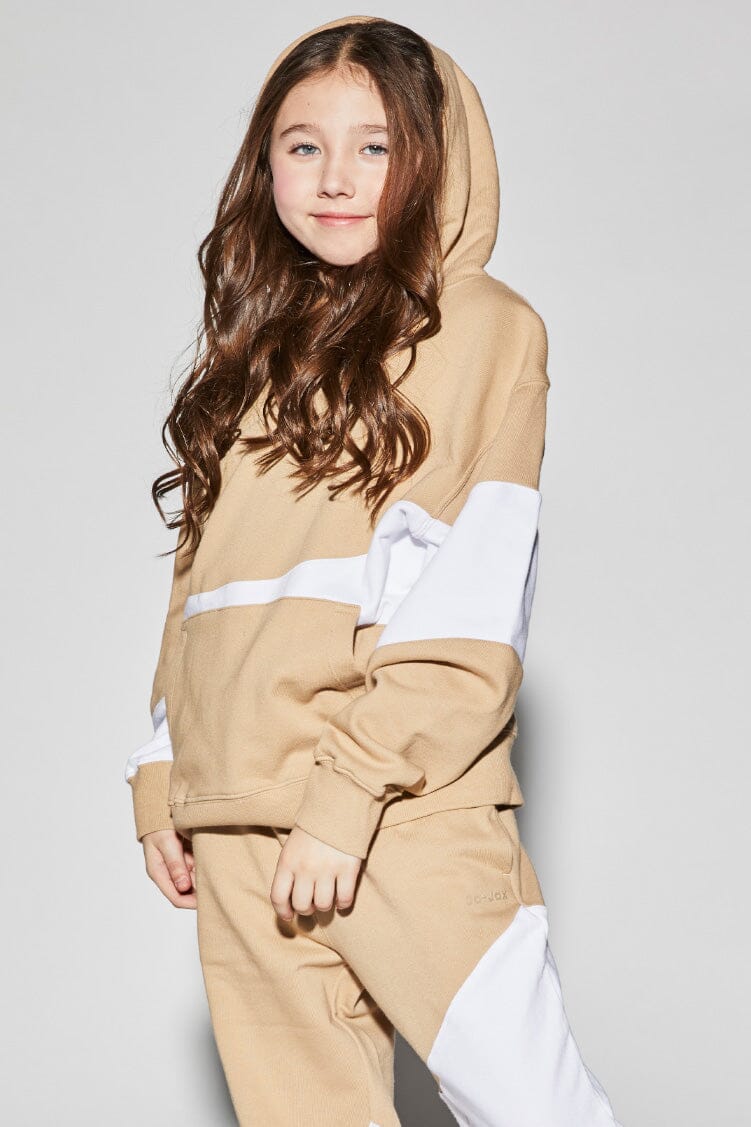 Wave Hoodie To & From - Tops - Sweatshirts Jo+Jax Latte Youth Small