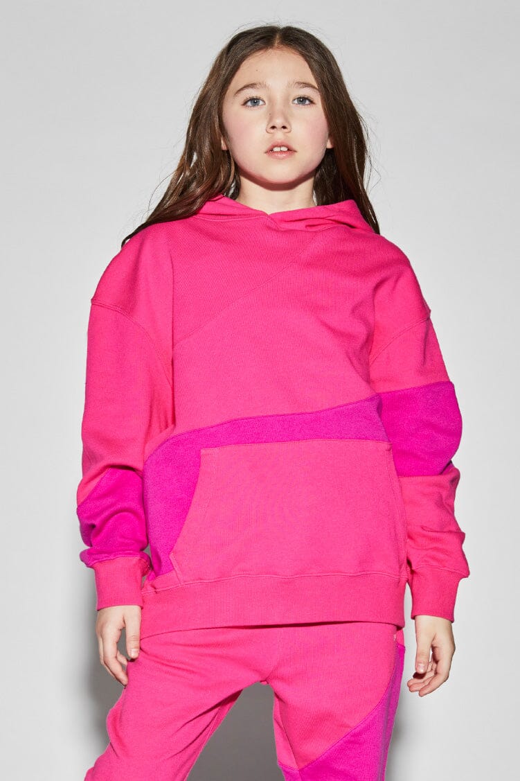 Wave Hoodie To & From - Tops - Sweatshirts Jo+Jax Neon Pink Youth Small
