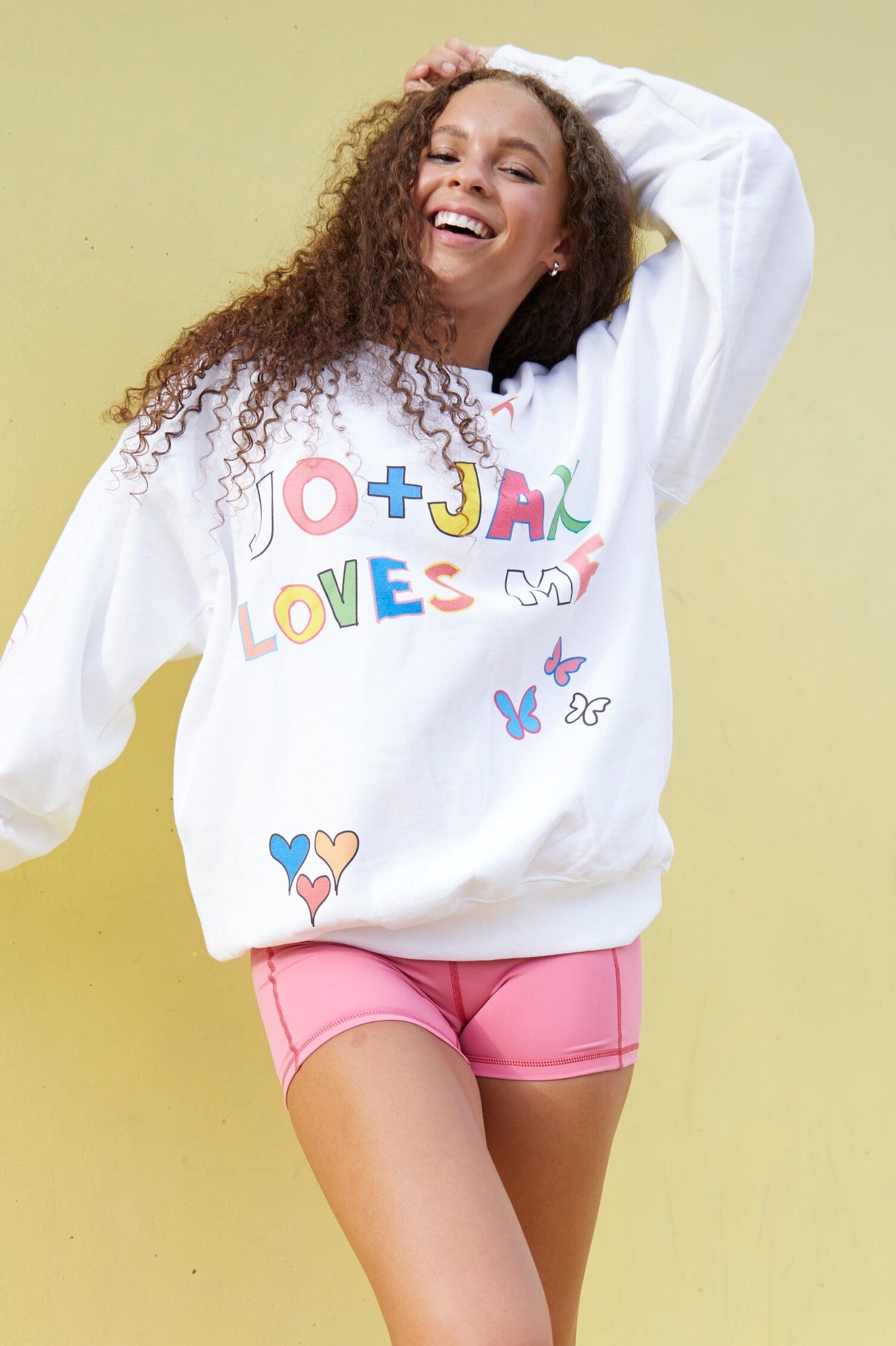 Loves Me Sweatshirt To & From - Tops - Pullovers Jo+Jax White XSA 