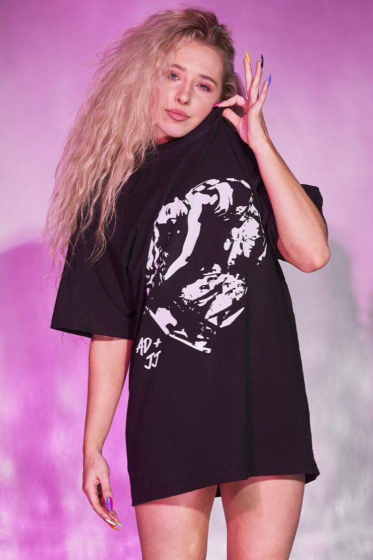 Ali D. Oversized Tee V2 To & From - Tops - Tees & Tanks KH 