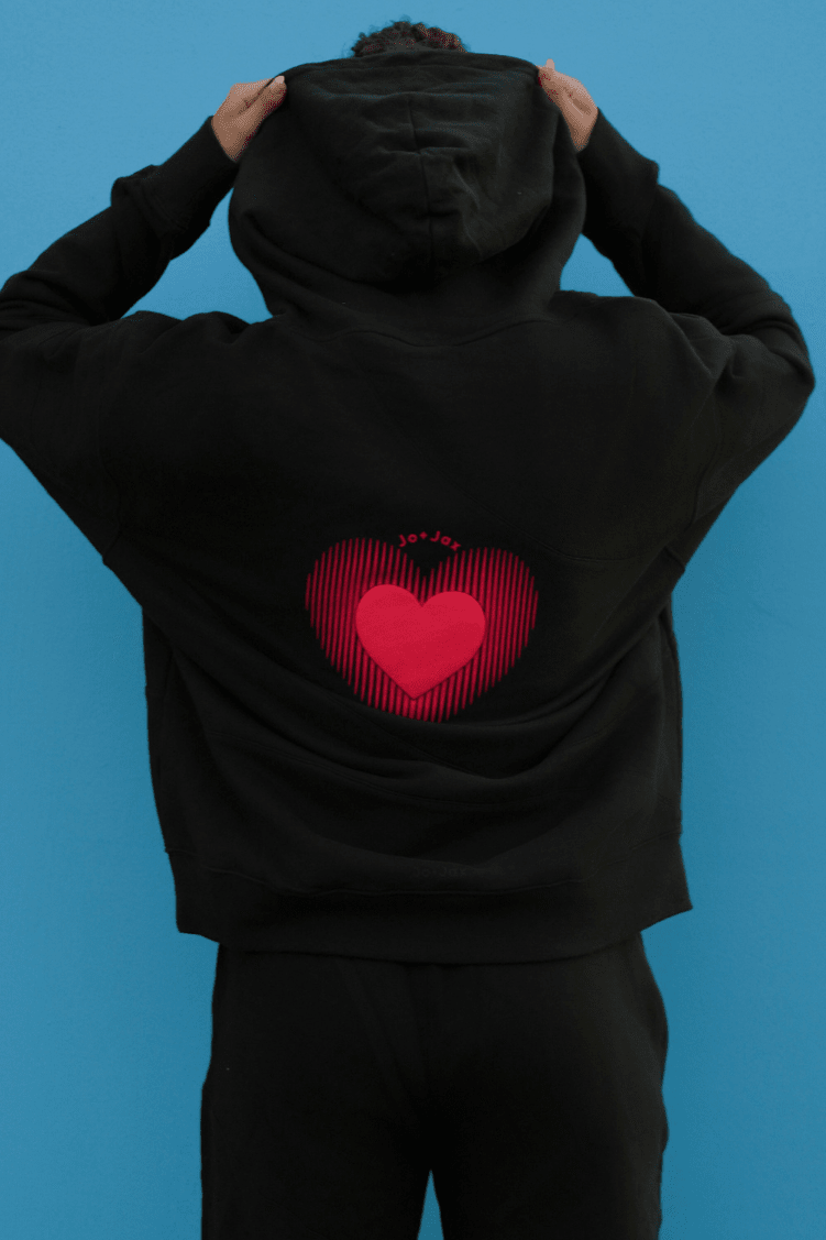 Beating Heart Hoodie To & From - Tops - Sweatshirts Jo+Jax 