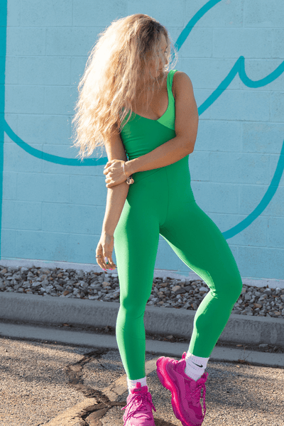 City Uni Fitted Wear - One Pieces - Full Length Unitard Jo+Jax Emerald XX-Small Adult 