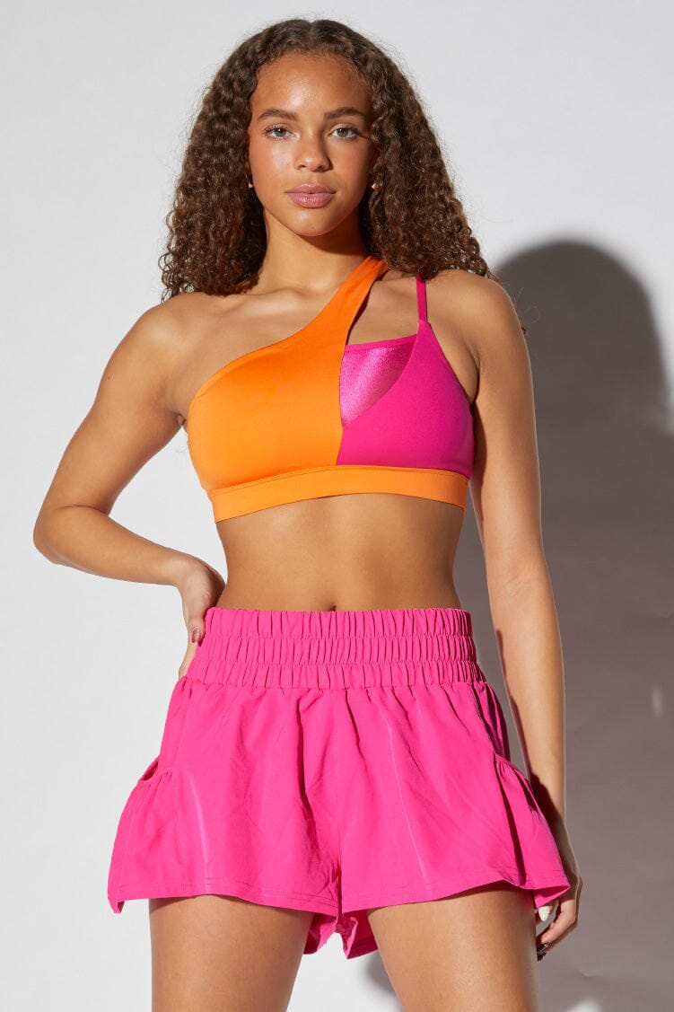 Crossover Top Fitted Wear - Tops - Bra Tops Jo+Jax Papaya XX-Small Adult 