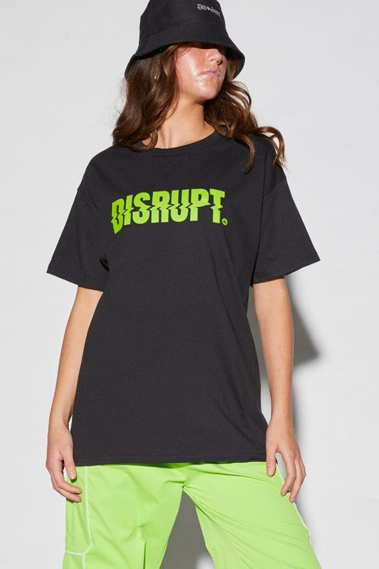 Dare To Disrupt Tee Jo+Jax Black / Lime YM/YL 
