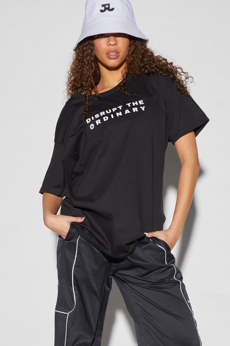 Dare To Disrupt Tee Jo+Jax Black / White YM/YL 