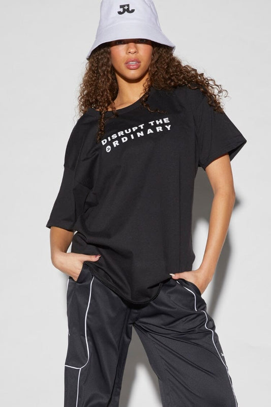 Dare To Disrupt Tee Jo+Jax Black / White YM/YL 