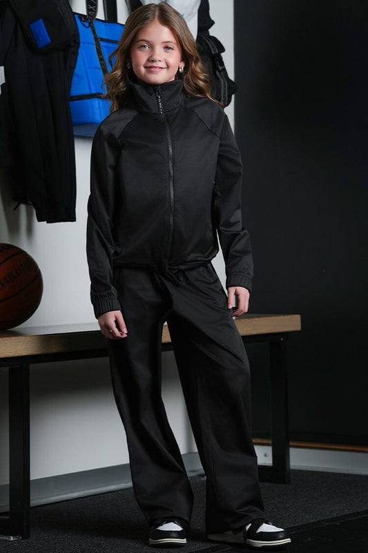 Fly Jacket To & From - Tops - Jackets Jo+Jax Stark Black Youth X-Small 