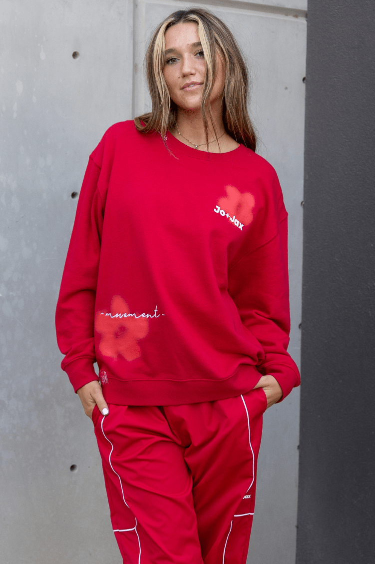 In Movement Sweatshirt To & From - Tops - Sweatshirts Jo+Jax Cherry XXSA 