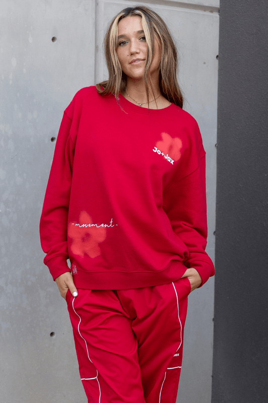 In Movement Sweatshirt To & From - Tops - Sweatshirts Jo+Jax Cherry XXSA 