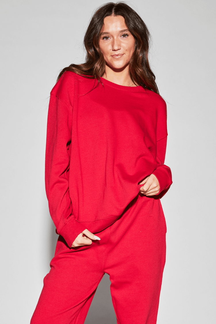 Jo+Jax Sweatshirt To & From - Tops - Sweatshirts Jo+Jax Cherry XX-Small Adult 