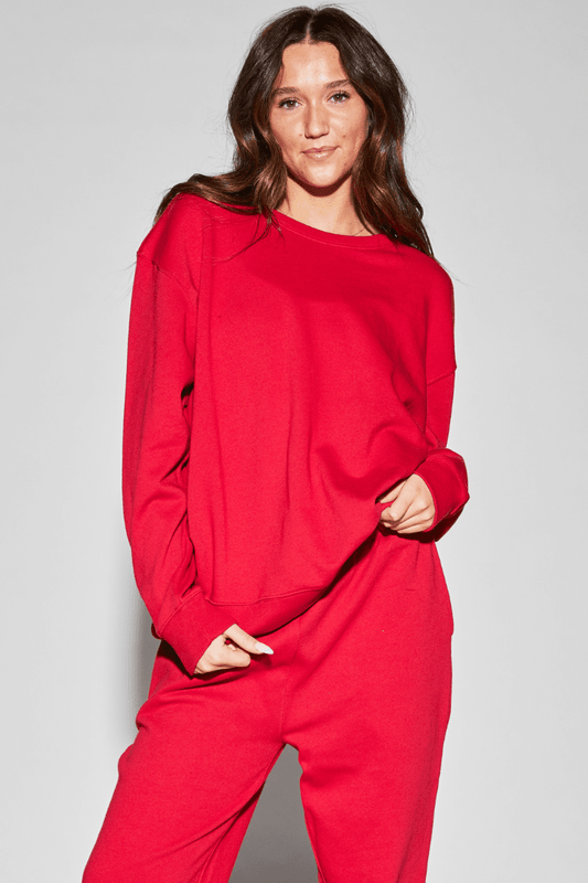 Jo+Jax Sweatshirt To & From - Tops - Sweatshirts Jo+Jax Cherry XX-Small Adult 