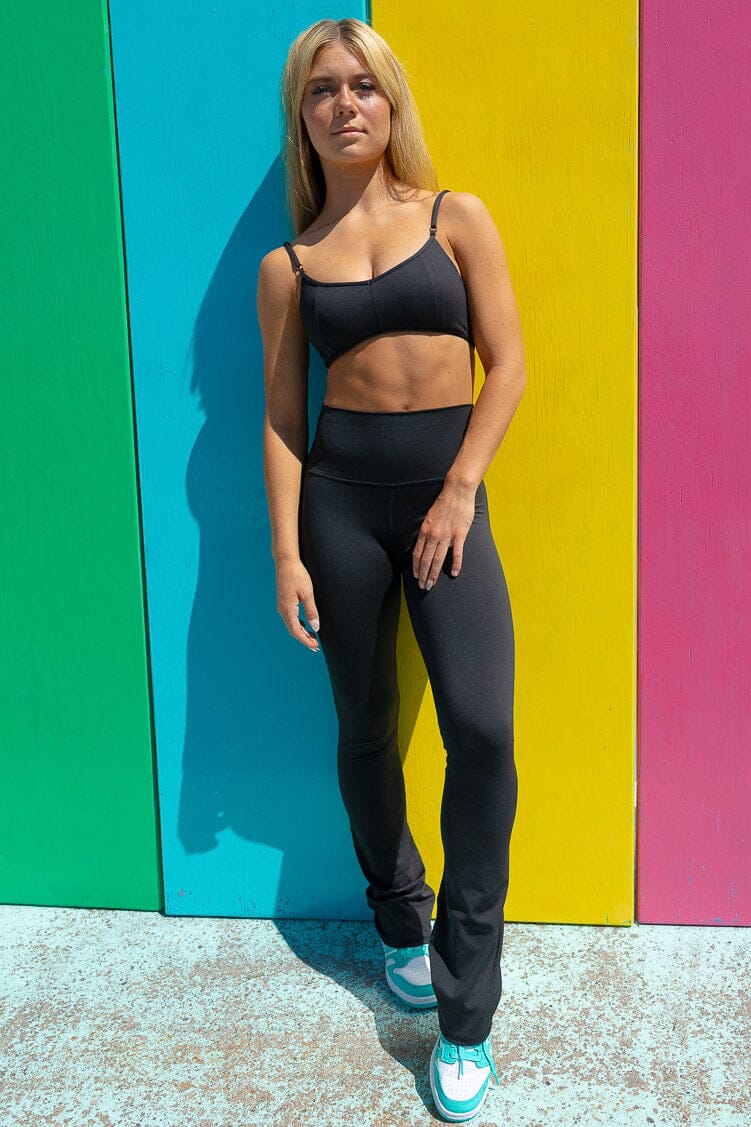 Kick-Flare Pant Fitted Wear - Bottoms - Leggings Jo+Jax Black XX-Small Adult 