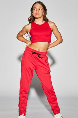 Legend Joggers To & From - Bottoms - Pants Jo+Jax Cherry Youth X-Small 