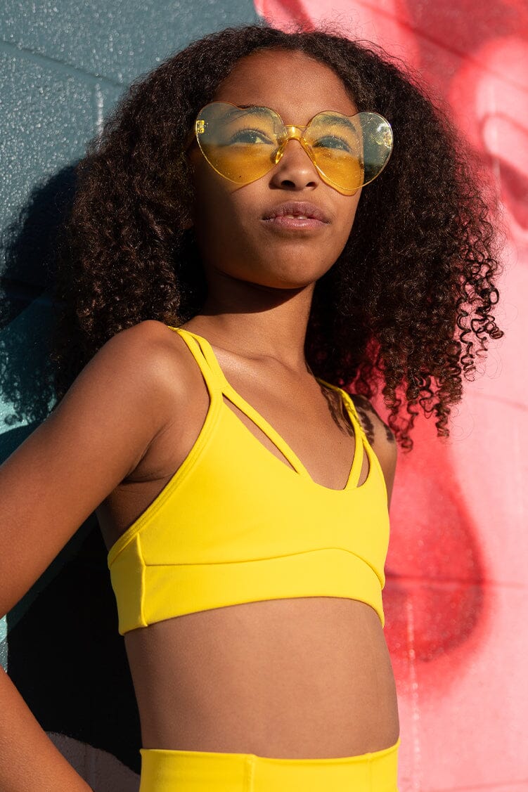 Offline Bra Fitted Wear - Tops - Bra Tops Jo+Jax Sunshine Youth Small 