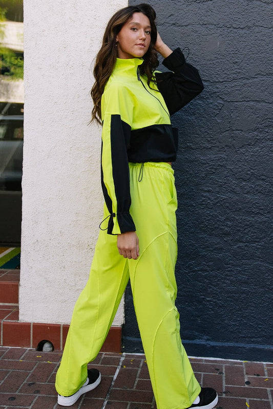 Parachute Pants To & From - Bottoms - Pants Jo+Jax Soft Lime XX-Small Adult 