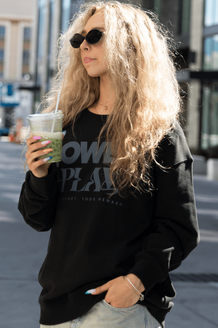 Power + Play Sweatshirt To & From - Tops - Sweatshirts Jo+Jax Black XXSA 