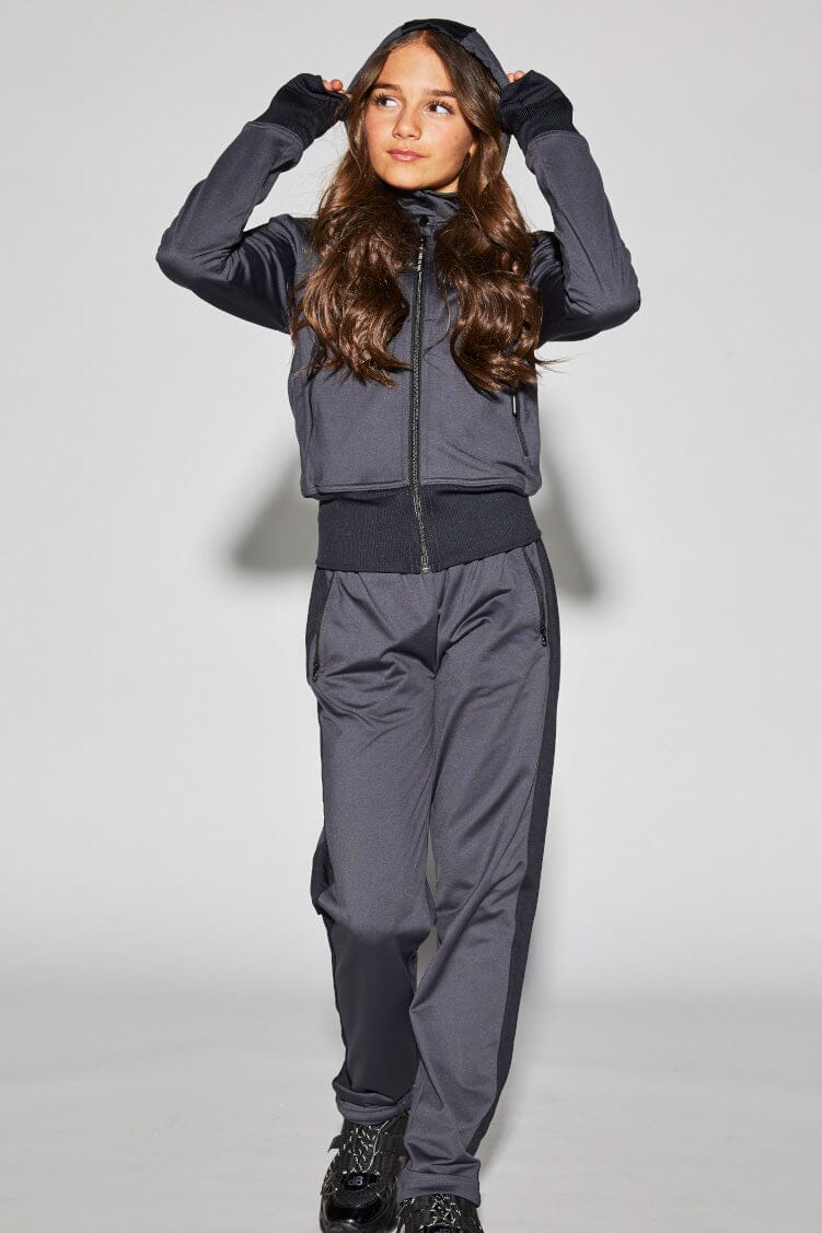 Spotlight Jacket To & From - Tops - Jackets Jo+Jax Dark Gray Youth X-Small 
