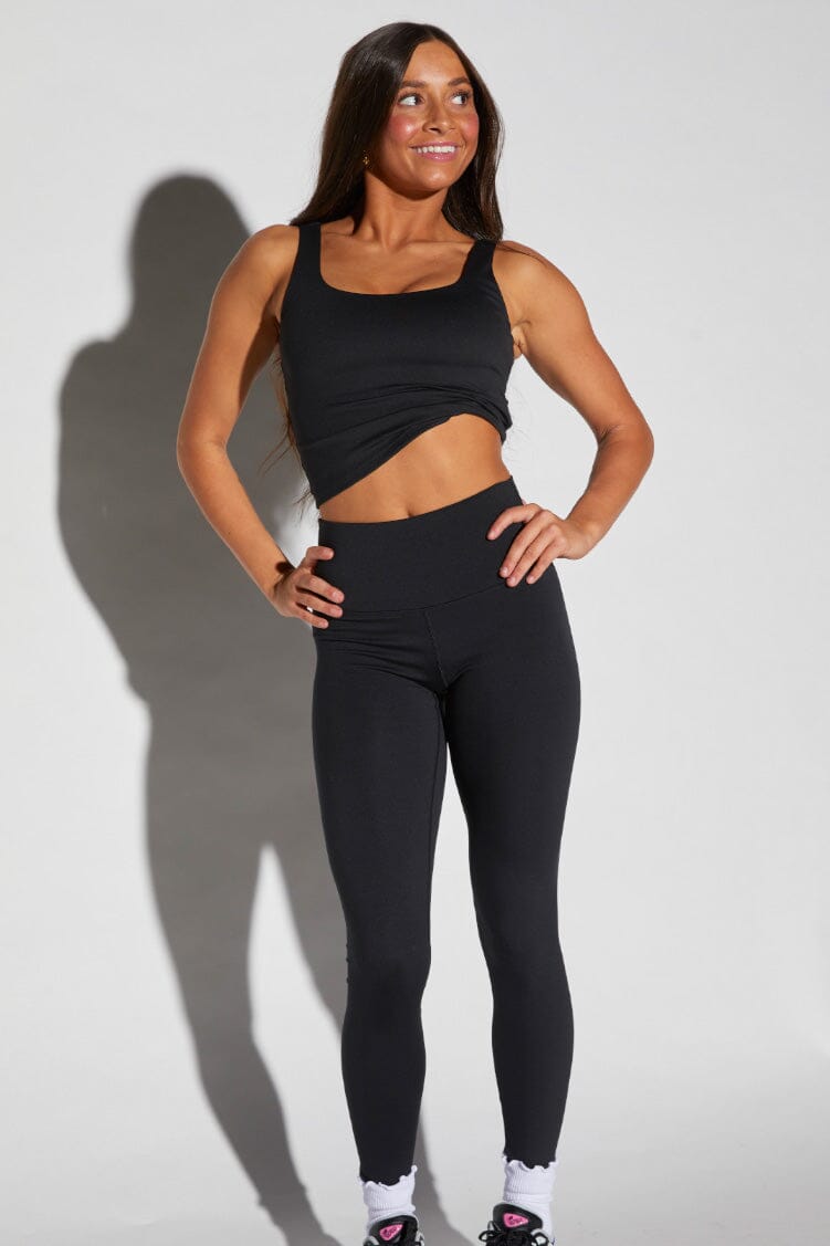Studio Leggings Fitted Wear - Bottoms - Leggings Jo+Jax Black XX-Small Adult 