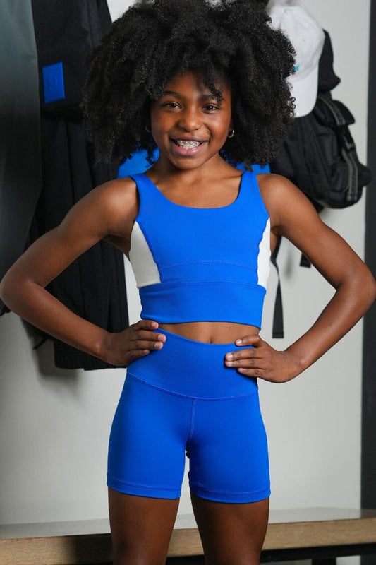 Studio Midi Shorts Fitted Wear - Bottoms - Shorts Jo+Jax Cobalt Youth Small 
