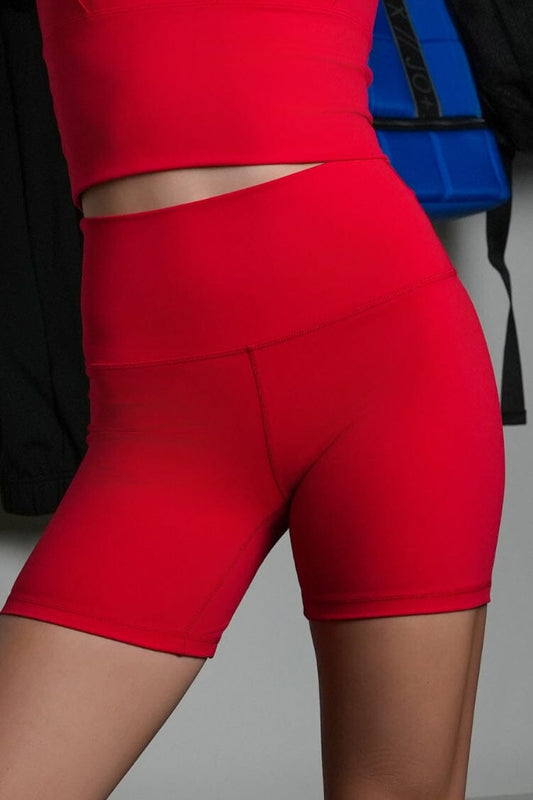 Studio Midi Shorts Fitted Wear - Bottoms - Shorts Jo+Jax Lipstick XX-Small Adult 