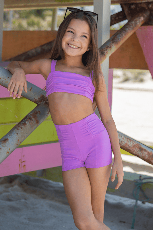 Summer Shorts Fitted Wear - Bottoms - Shorts Jo+Jax Bright Lavender Youth X-Small 