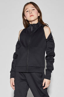 The Zip Jacket To & From - Tops - Jackets Jo+Jax Black Youth X-Small 