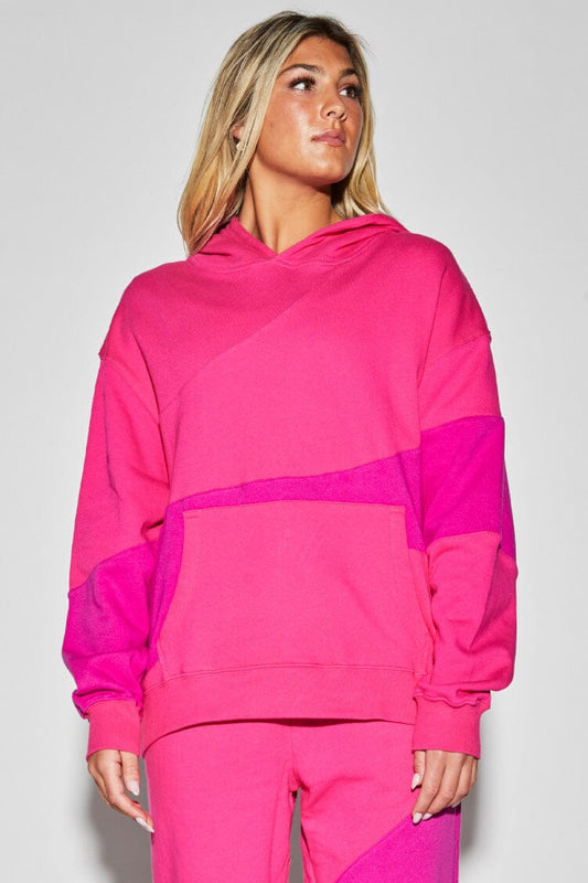 Wave Hoodie To & From - Tops - Sweatshirts Jo+Jax Neon Pink XX-Small Adult 