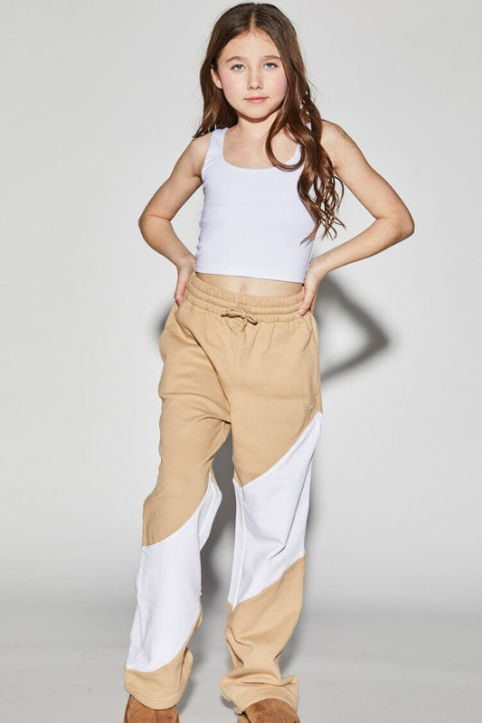 Wave Sweatpants To & From - Bottoms - Sweatpants Jo+Jax Latte Youth Small 