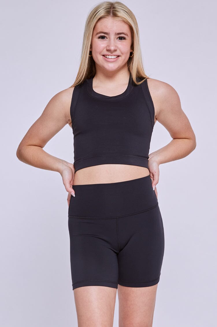 Flex Crop *NEW* Fitted Wear - Tops - Crop Jo+Jax Black XX-Small Adult 