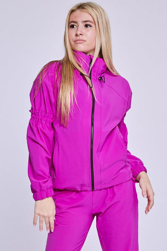 Icon Jacket To & From - Tops - Jackets Jo+Jax Fuchsia X-Large Adult 