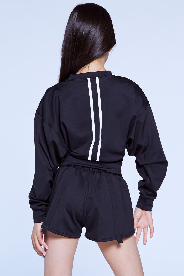 Jenna Streamline Sweatshirt Black To & From - Tops - Pullovers Jo+Jax 
