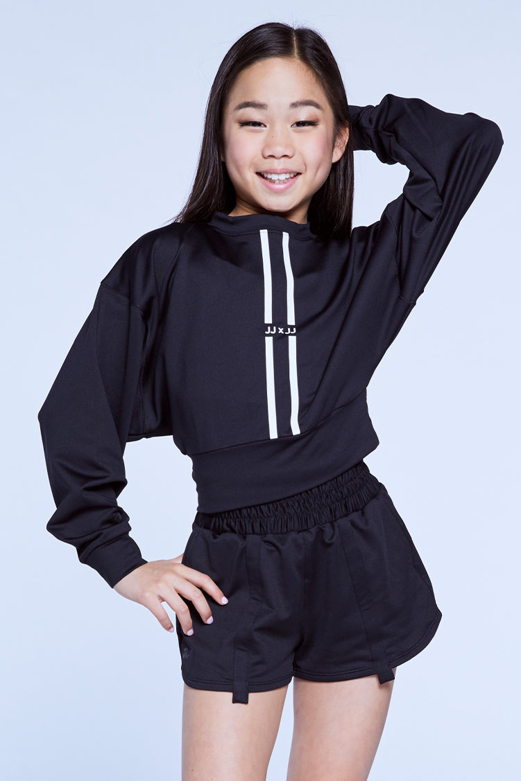 Jenna Streamline Sweatshirt Black To & From - Tops - Pullovers Jo+Jax Black Youth Small 