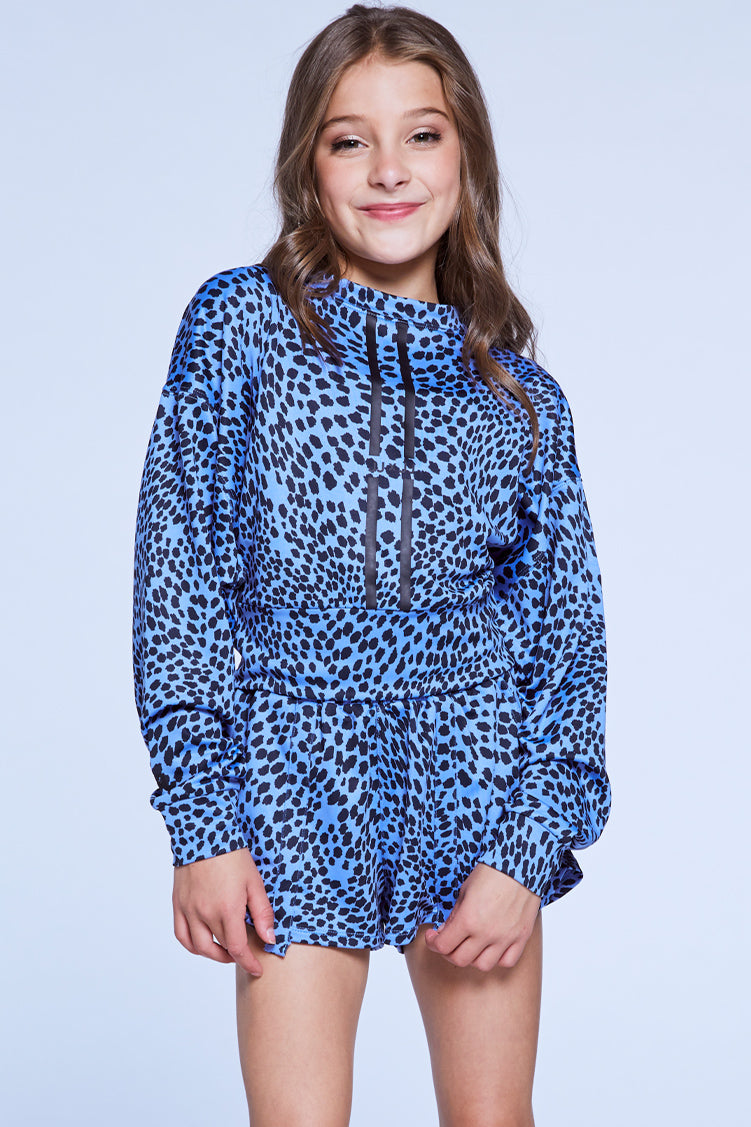 Jenna Streamline Sweatshirt Iris Cheetah To & From - Tops - Pullovers Jo+Jax Iris Cheetah Youth Small 