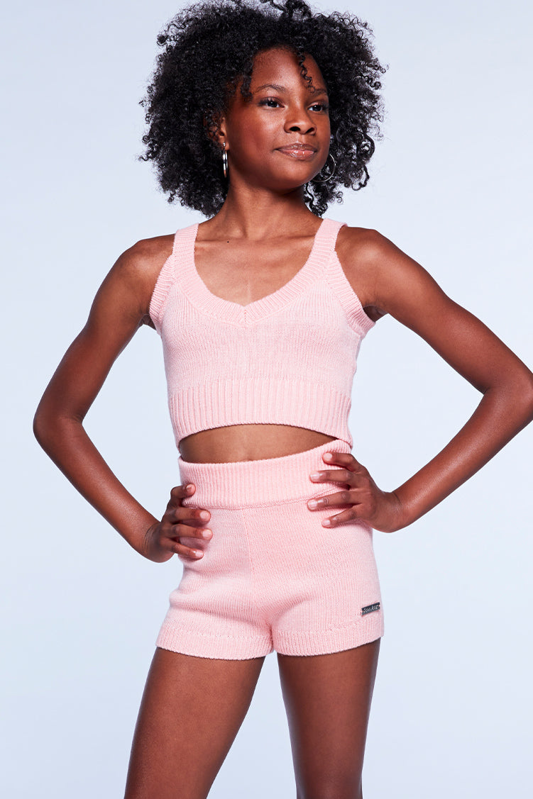 Knit Knot Shorts To & From - Shorts Jo+Jax Taffy Youth Small 