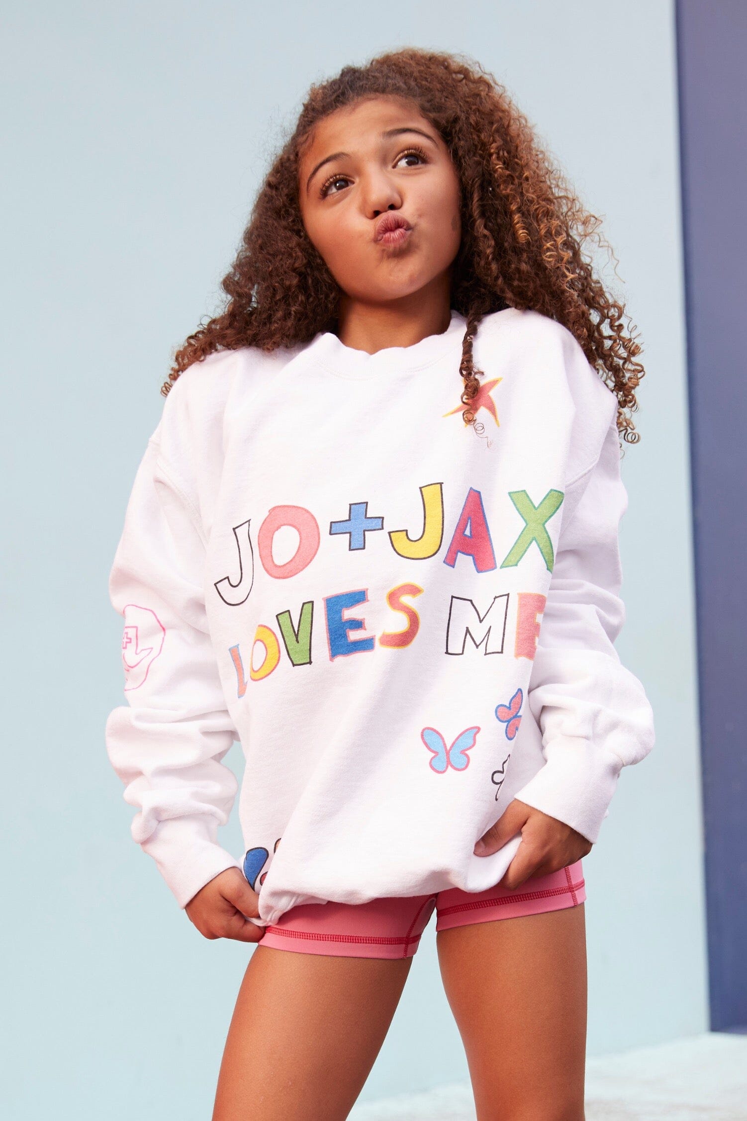 Loves Me Sweatshirt Graphics Apparel - Outerwear Jo+Jax White Youth Small 