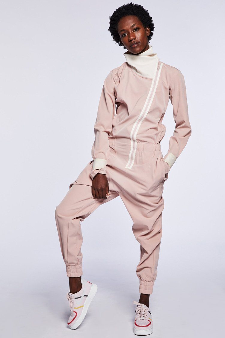 Para Jumpsuit To & From - One Pieces - Unitards Jo+Jax Pink Sand/Cream XX-Small Adult 