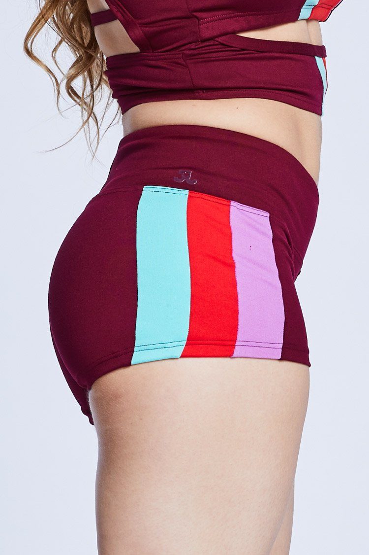 Petra Shorts Fitted Wear - Bottoms - Shorts Jo+Jax Crimson X-Small Adult 