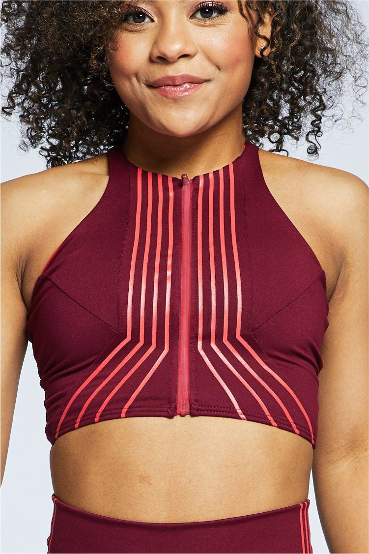 Adidas warp online knit crop top
