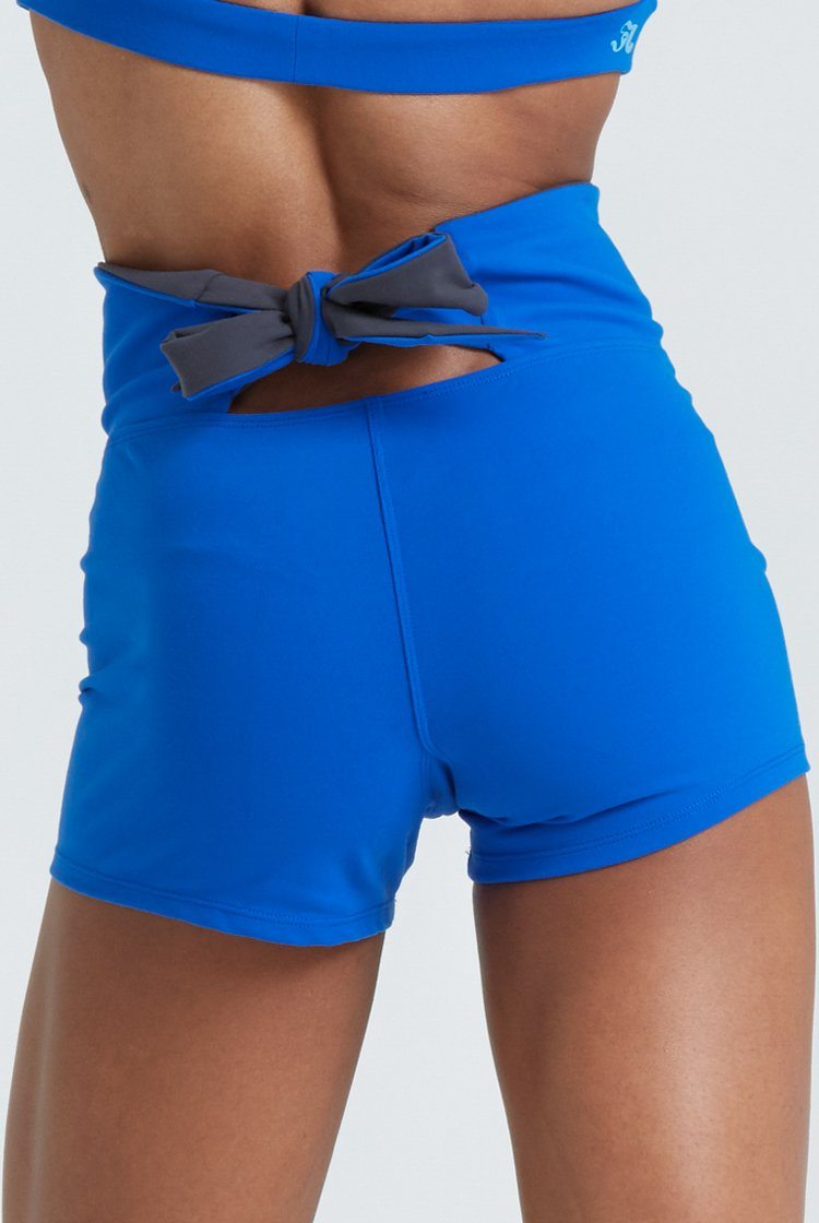 Roll Down Shorties Fitted Wear - Bottoms - Shorts Jo+Jax Blue/Gray X-Small Adult 