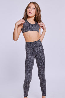 Studio Leggings Fitted Wear - Bottoms - Leggings Jo+Jax Black Rain Youth Small