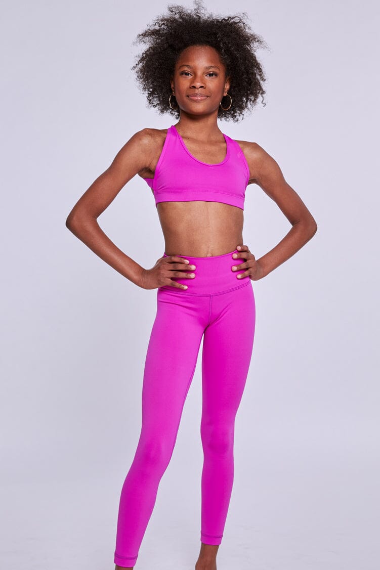 Studio Leggings Fitted Wear - Bottoms - Leggings Jo+Jax Fuchsia Youth Medium