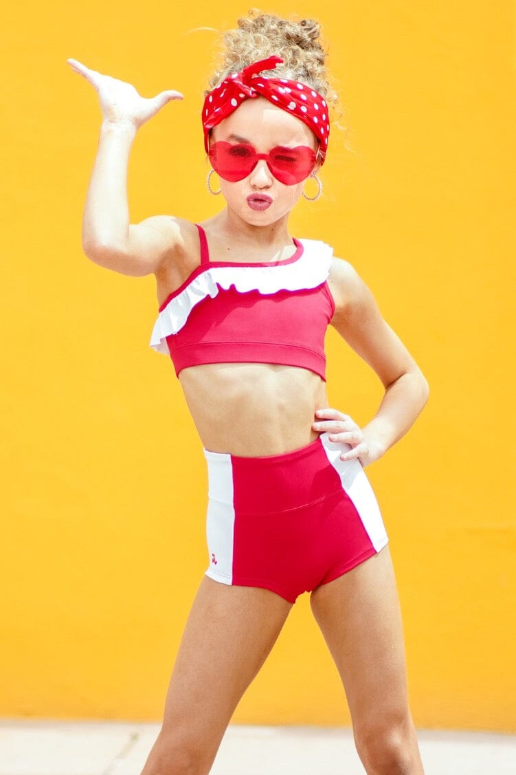 Sweet Top Cherry Fitted Wear - Tops - Bra Tops Jo+Jax Cherry Youth Small 